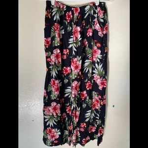 Floral flowy pants